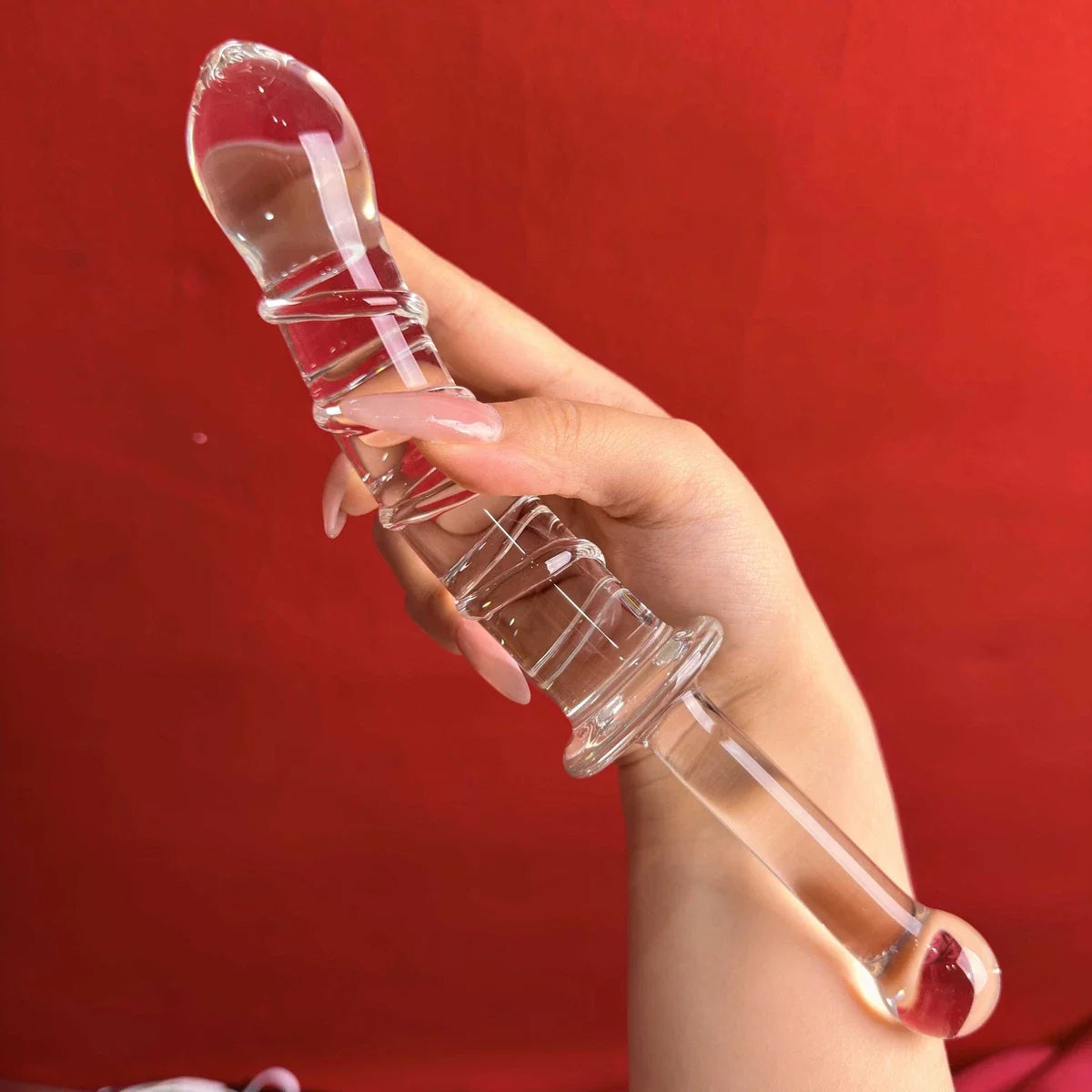 CrystalPleasure™ Glass G-Spot Dildo – Premium Female Sexual Wellness Toy